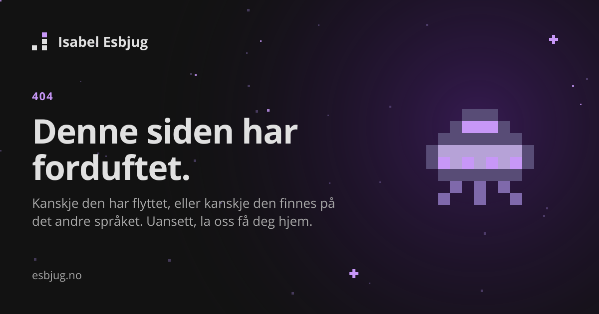 Delingskort for en side som ikke finnes